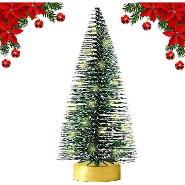 Mini kunstig juletre 25cm LED grønt juletre Smal