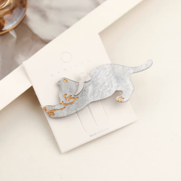 4 stk. Resin Kattehårclips Kattehårclips Kitty Hårclips Kat