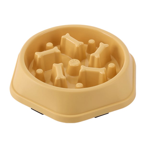 Yellow Dog Bowl Slow Feeding Bowls Bloat Stop Food Bowl Interacti