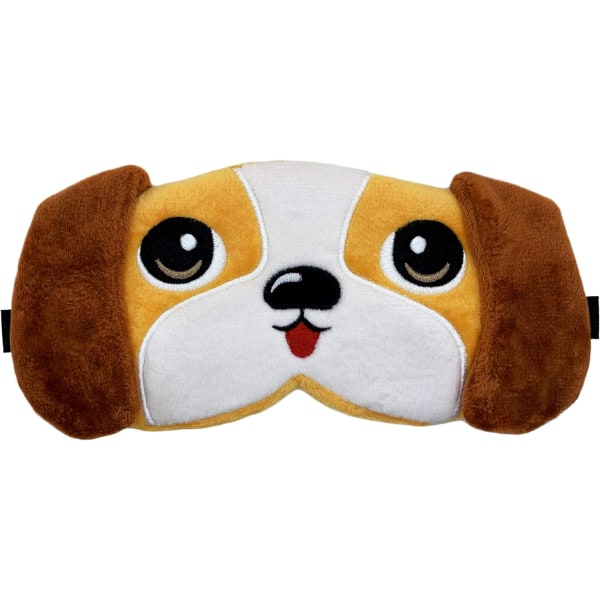 Animal Eye Mask för att sova - (Beagle) Justerbar Strap Sleep Ma