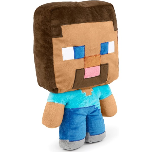 Minecraft Steve, Slängkudde - 39 cm bred - 100 % supermjuk polys