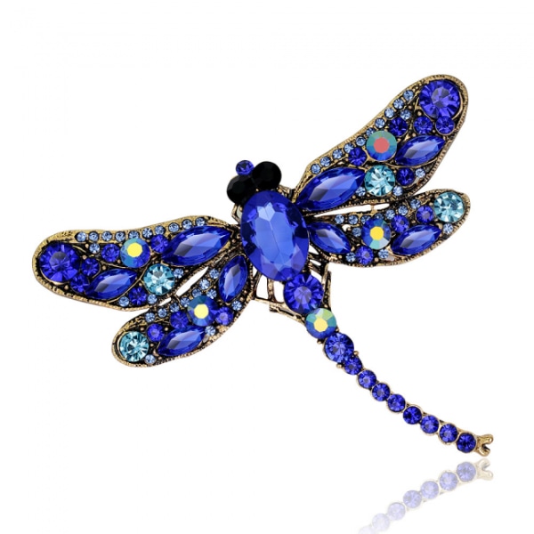 Suuri sudenkorentorintaneula, metalliseos naisten rintakorukorut Dragonfly C