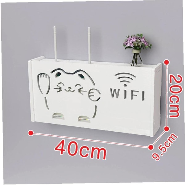 1 st Wifi-router förvaringslådor Wifi-kabelanslutning Väggförvaring