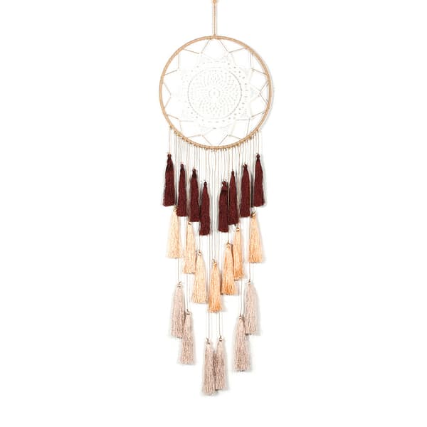 1 kpl Macrame-seinätekstiili pyöreä unisieppari Bohem