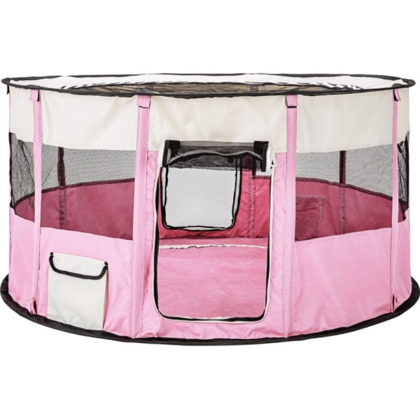 Rose Puppy kravlegård 114 x 60,5 cm med aftageligt gulv - hunde legeplads