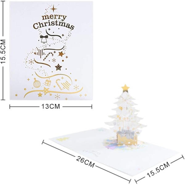 3D Pop-up julekort, 3D Pop-up-kort, Pop-up julekort