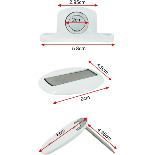 Sterk magnetisk metalldørstopper Kraftig dørstopper med 3