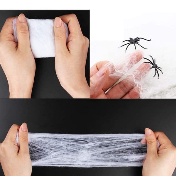 1 Pakke Halloween Spøkelseshus Dekorasjon Gigant Edderkopp (Edderkopp Vi