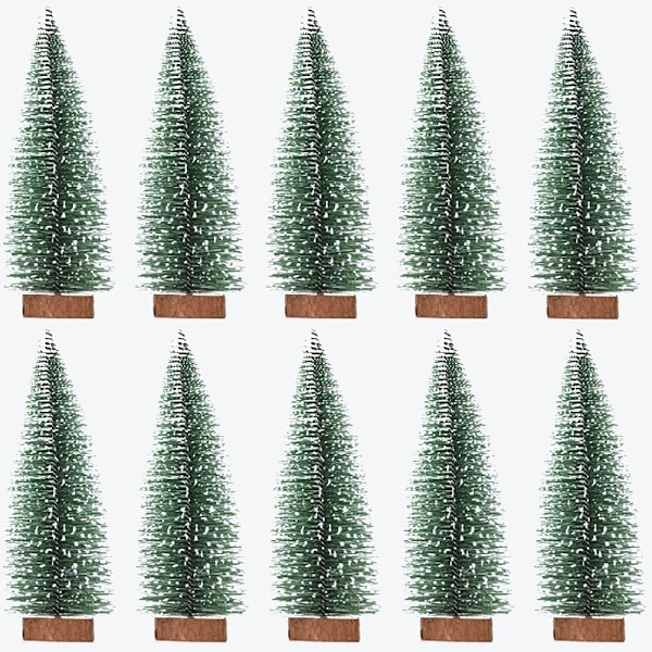 10 PCS Small Christmas tree, miniature artificial Christmas tree,