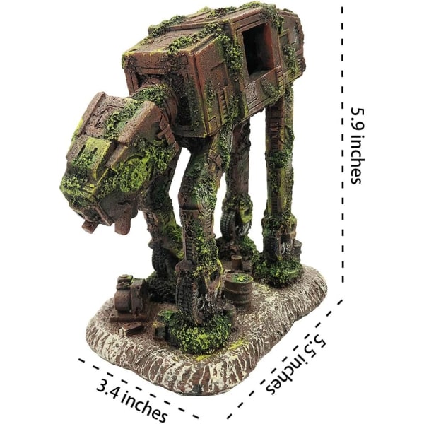 Akvaariokoriste Imperial Walker Transport Robot Decoration -