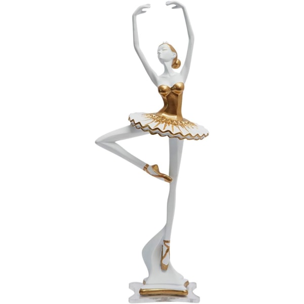 Dansare Staty Dekor Figurine Kvinna Skulptur Harts Yoga Arts Gift