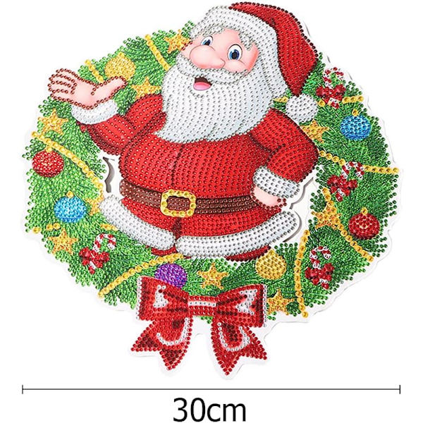 Jul Kristallkonst Krona Kit 5D DIY Point Drill Diamantkonst Pa