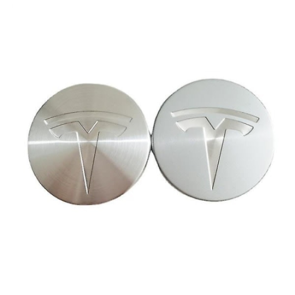 4 hjul Tesla Wheel Logo Center 56 mm navkapslar