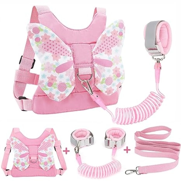 Toddler Harness Leashes + Anti Lost Wrist Link, Kids Harness Chil