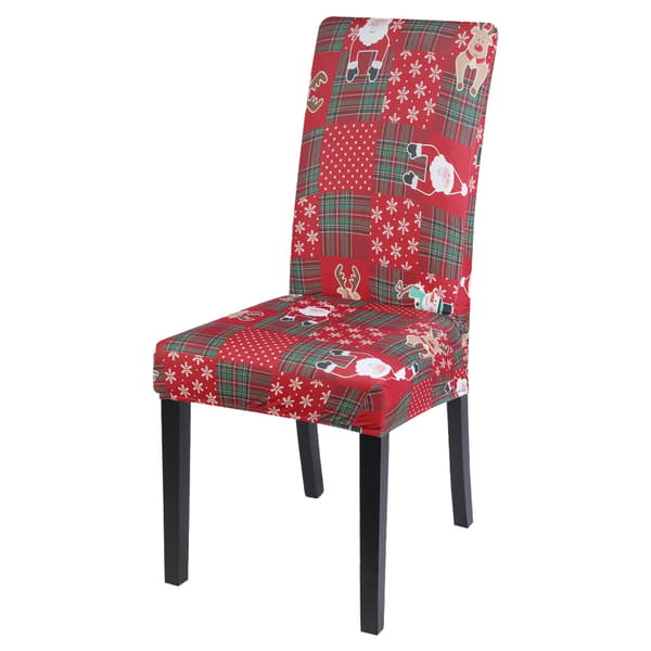 Stolskydd Julmönster 2PCS Universal Stretch Matstol