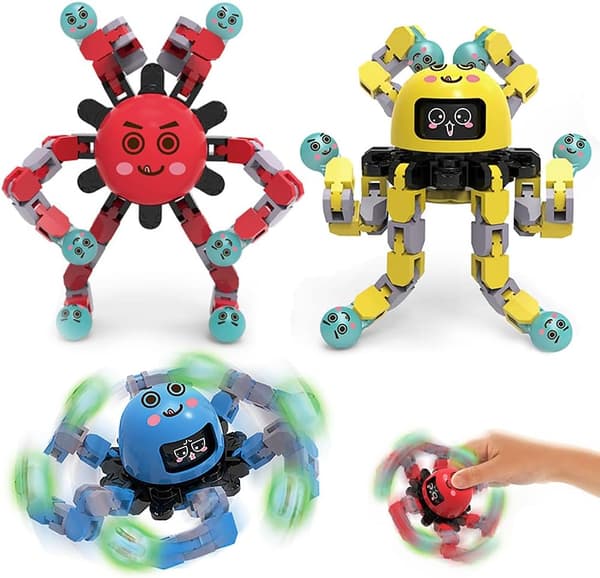 Fidget Spinner, 3 kpl kädessä pidettävää Fidget Spinner -lelua lapsille
