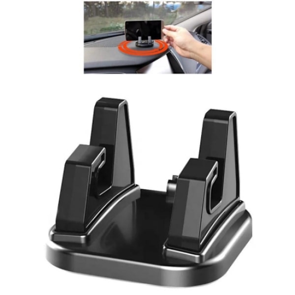 1stk 360 Roterbar Mobiltelefonholder til bilen Universal Sort