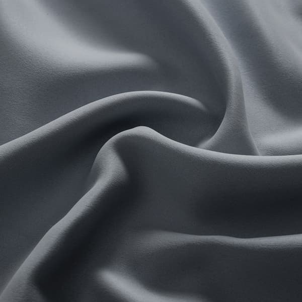 Grå Øje Gardiner 132x203cm, 100% Polyester Dør Gardin Maksimal Mørkning Sikkerhed Vaskbar til Dør