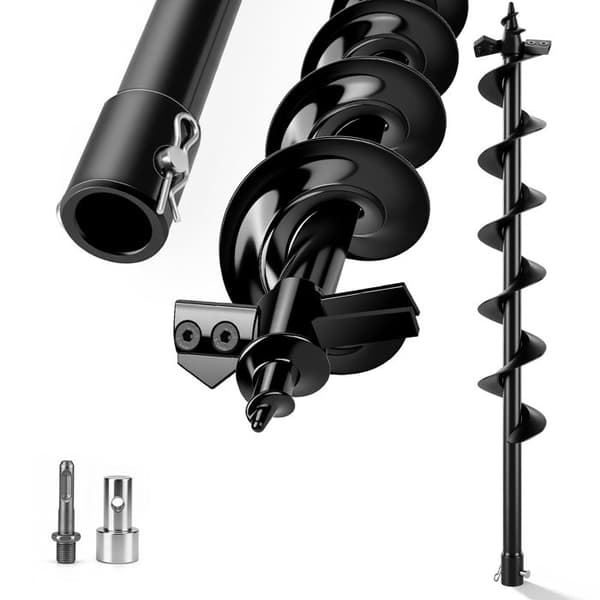 Borekrone Ø 100 mm x 80 cm - SDS-Plus adapter - Manganese stål med wolfram hoved, forstærkede grave tænder