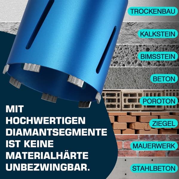 M22 Borhammer med Turbo-segment, Ø 32mm og SDS Max-adapter, Borlængde på 200 mm