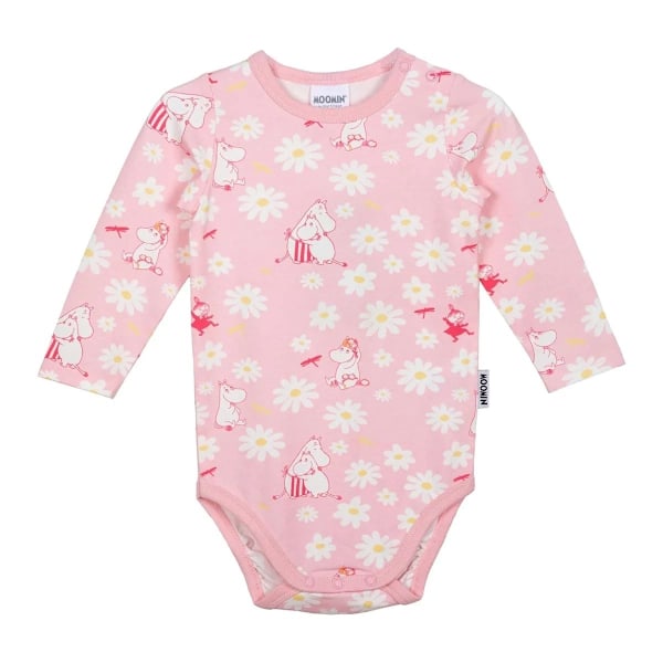 Mumin Ängblomma-body rosa LightPink 74