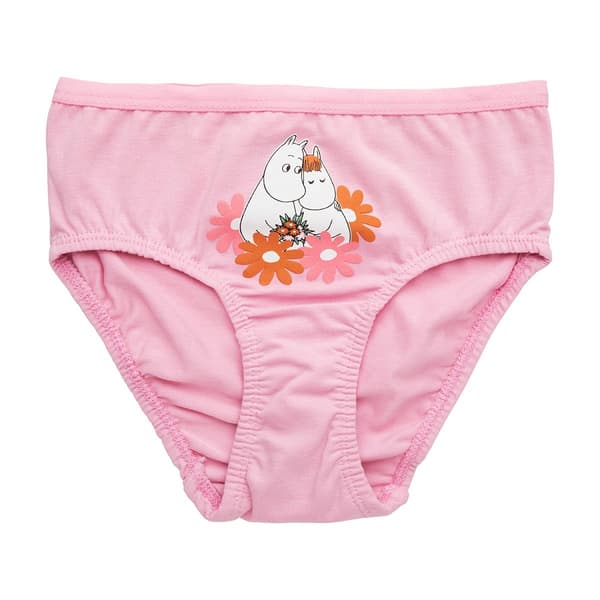 Mumin Somrigt-trosor 2 st rosa 122/128 Rosa