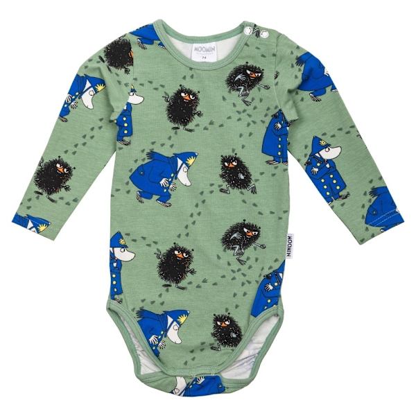 Moomin Policeman bodysuit grøn Green 74