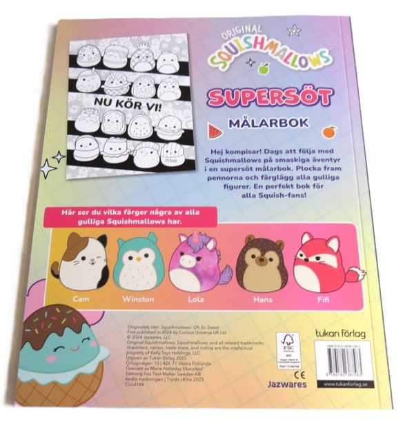 Squishmallows. Supersöt målarbok multifärg