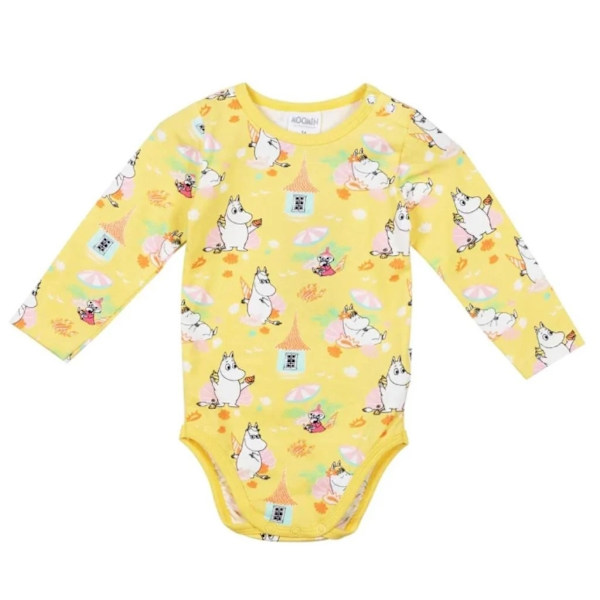 Moomin Strand bodysuit gul Yellow 74