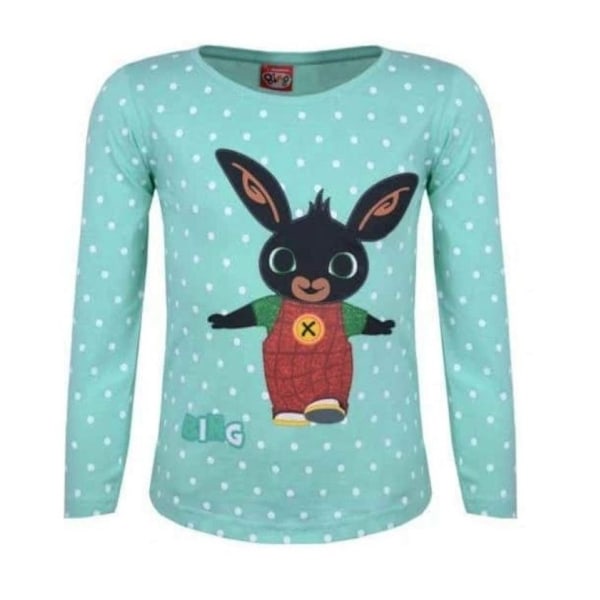Bing langærmet T-shirt turkis Turquoise 110