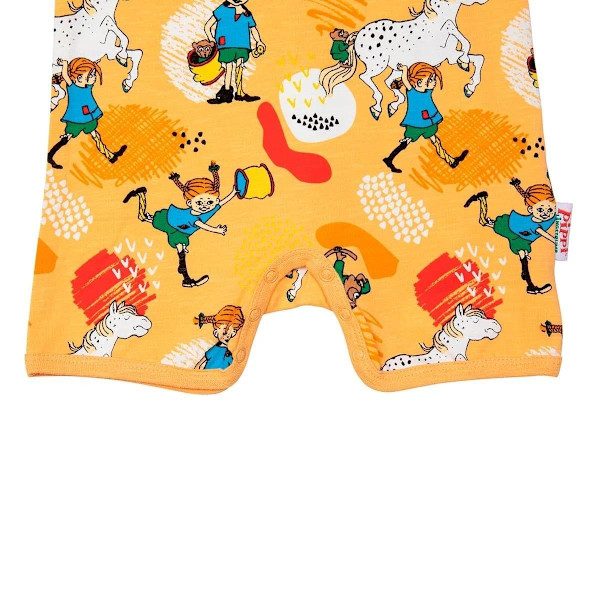Pippi Långstrump Glad-playsuit melon Orange 62 cl