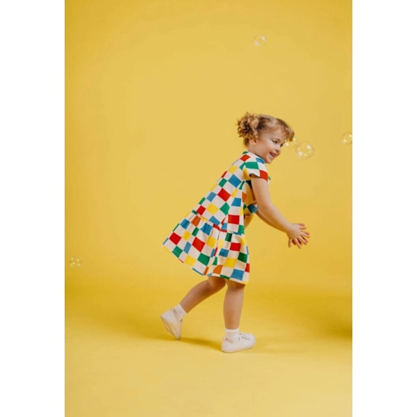 Peppi Pitkätossu - Peppi-ruudullinen mekkosarja MultiColor 98