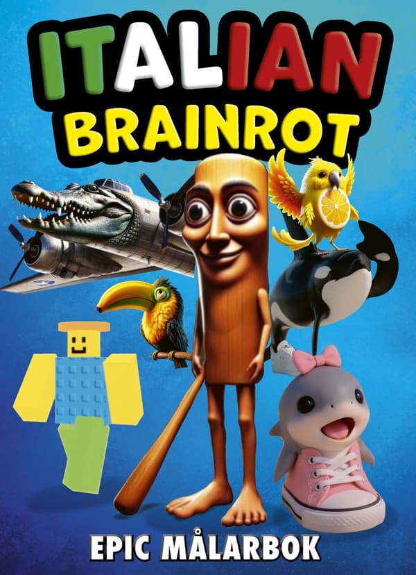 Italian Brainrot Epic - Målarbok multifärg
