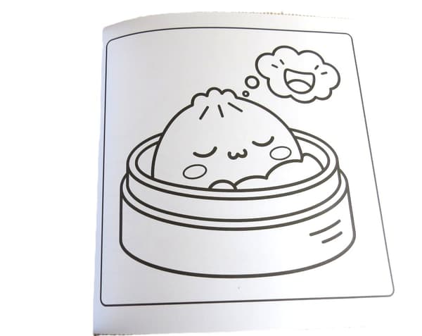 Söta Dumplings målarbok Lila