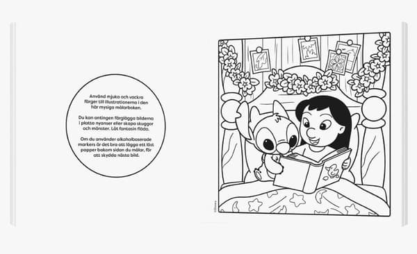 Målarbok - Cozy Coloring Lilo & Stitch Grön