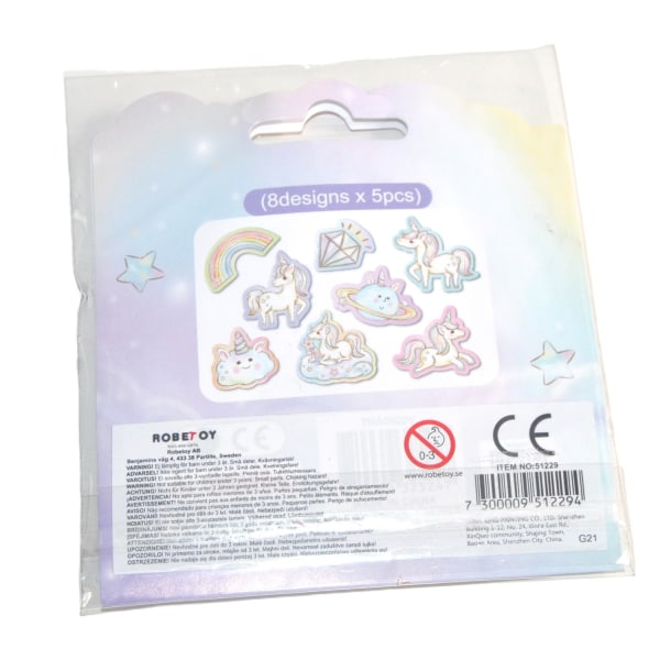 Unicorn Stickers multifärg