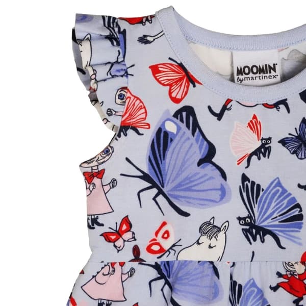 Mumin Fjärilspark-playsuit ljusblå LightBlue 68