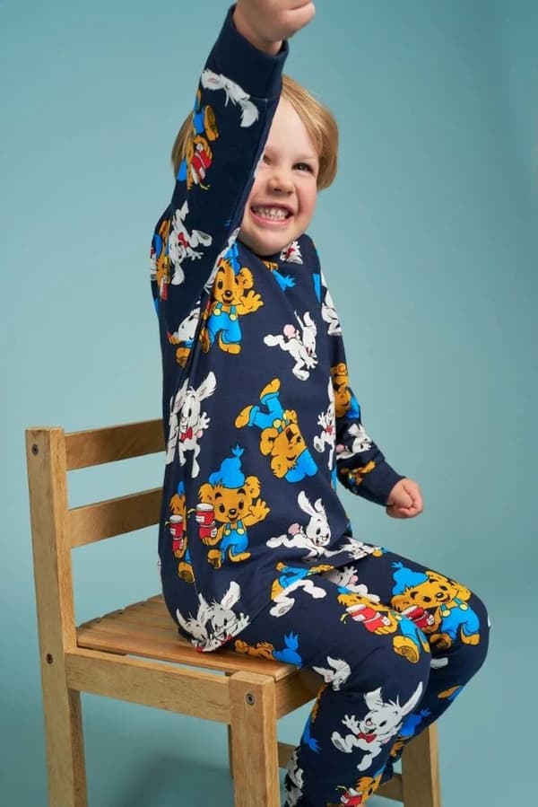 Bamse Duo pyjamas mørkeblå DarkBlue 86/92