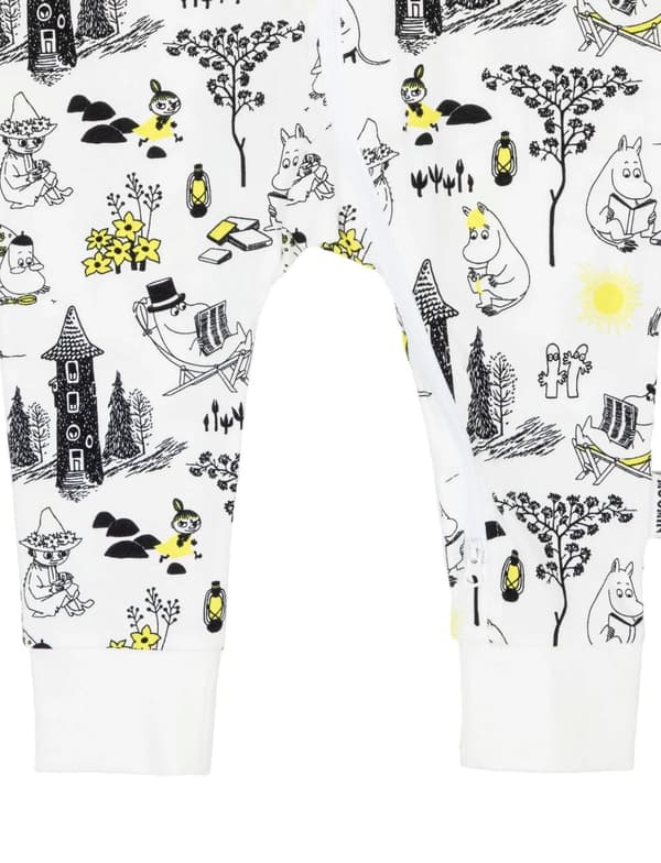 Mumi Dovendyr pyjamas sort/hvid White 98