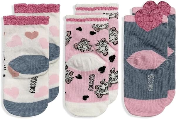 Disney Marie kat babysokker 0-12 måneder Grå Grey 6/12 mån