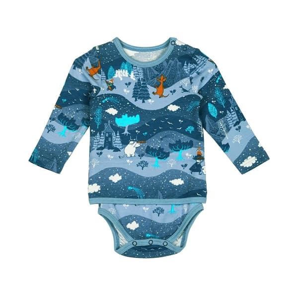 Mumi Stjernehimmel Bodysuit Blå Blue 74