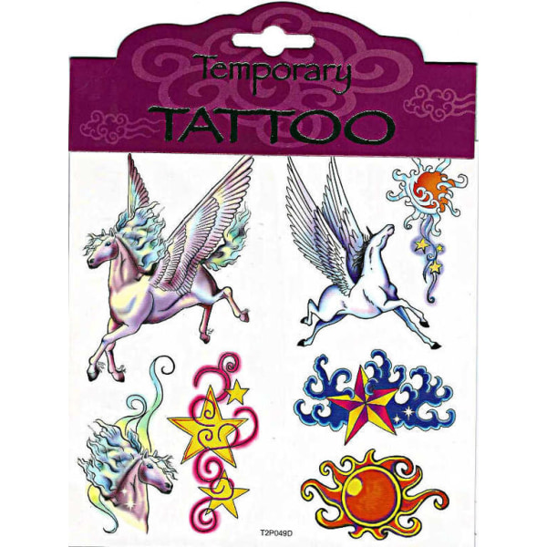 Tatoveringer Fantasy Elsker heste med vinger