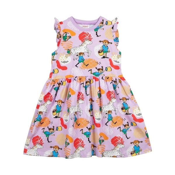 Peppi Pitkätossu Glad mekko violetti Purple 128