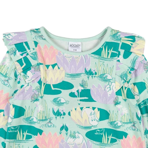 Mumin - Näckrosdamm-tunika mintgrön LightGreen 110