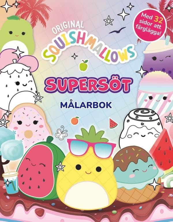 Squishmallows. Super sød malebog Multicolor