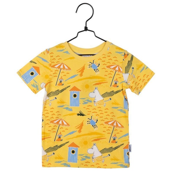 Mumin T-shirt - Krabba -gul Yellow 116 cl