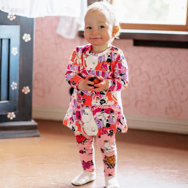 Moomin Serpentine mekko vauvan luonnonvalkoinen MultiColor 68