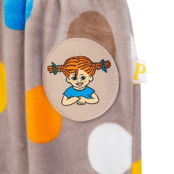 Pippi Långstrump Bubbles Velour Byxa Beige 80