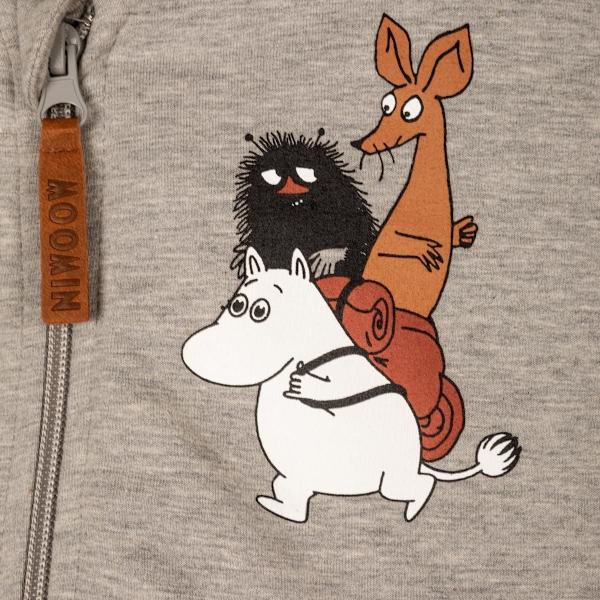 Moomin Moomintrio donutjakke mørkegrå MelangeGrey 116