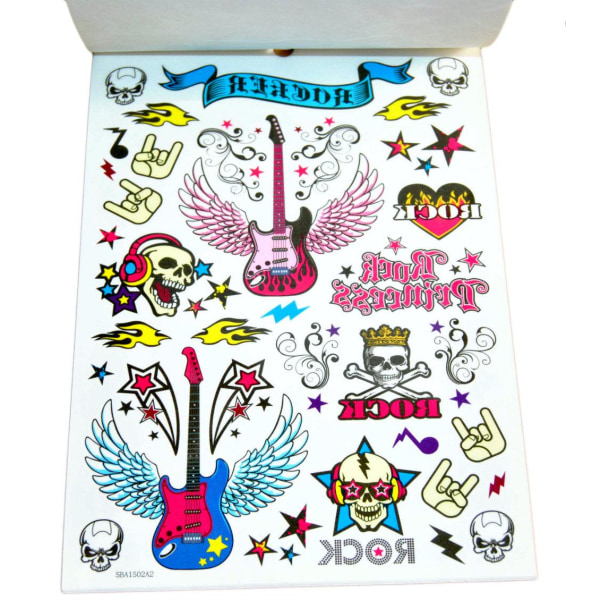 200 kpl Tatuoinnit/Tatuoinnit Rocker Multicolor
